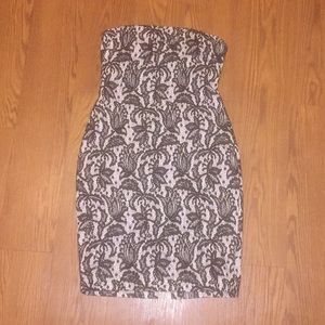 Cache cocktail dress black and white sequin